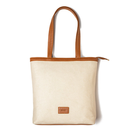 Canvas Tote Bag ( Brown )