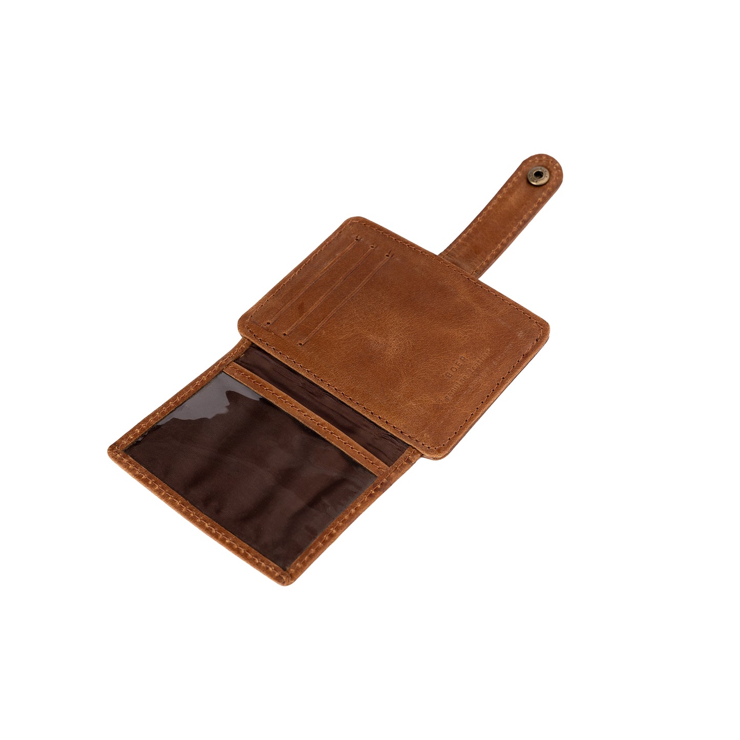 Bifold Card Holder Brown