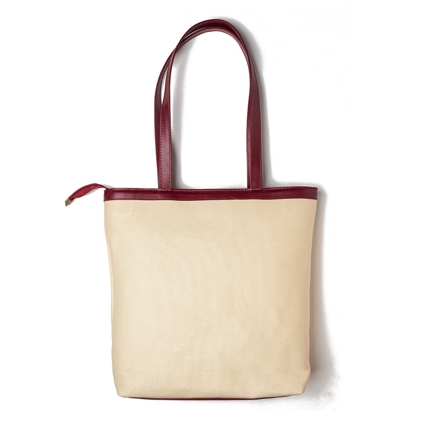 Canvas Tote Bag ( Burgundy )