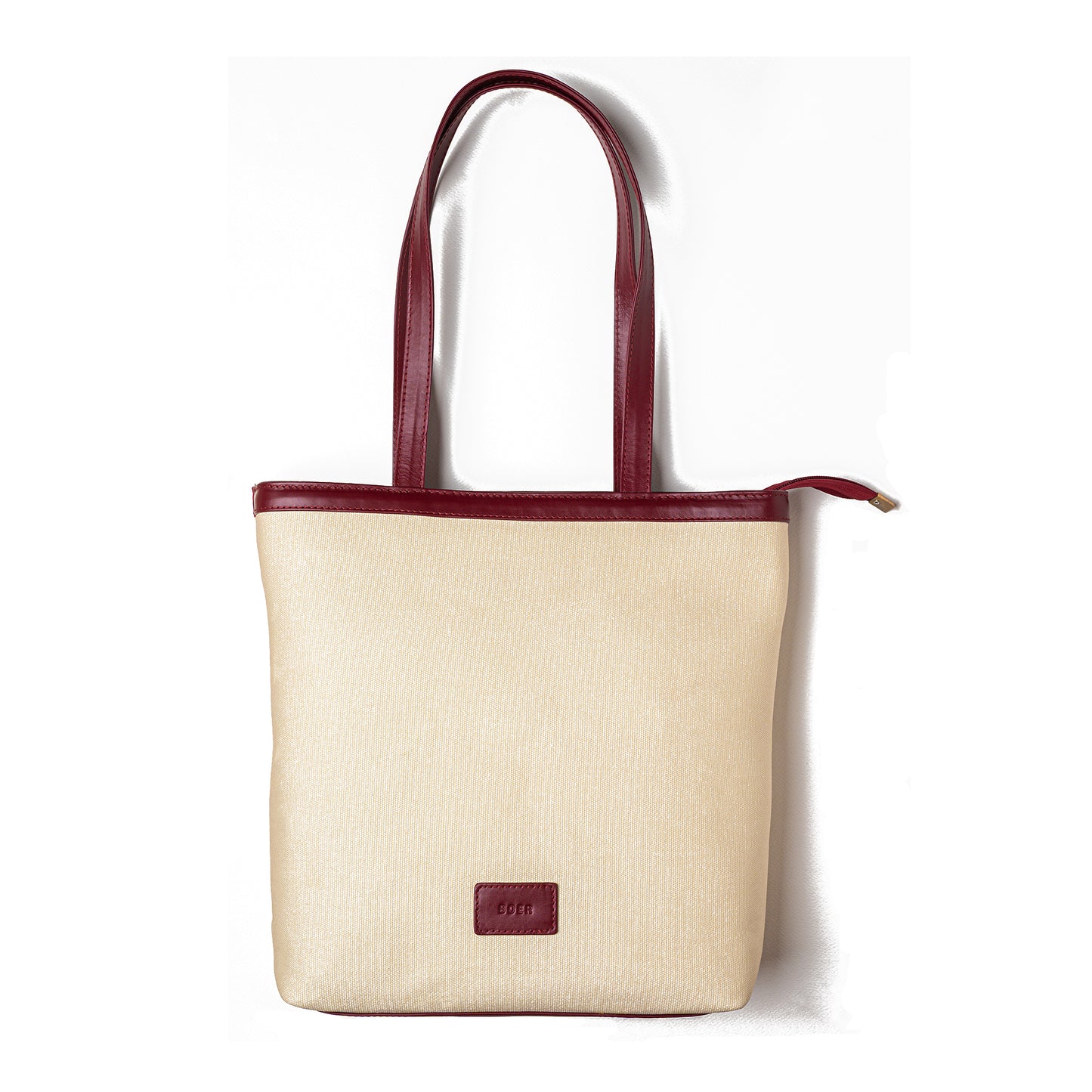 Canvas Tote Bag ( Burgundy )