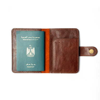 Passport Holder Brown ( Vegetable Tanning )