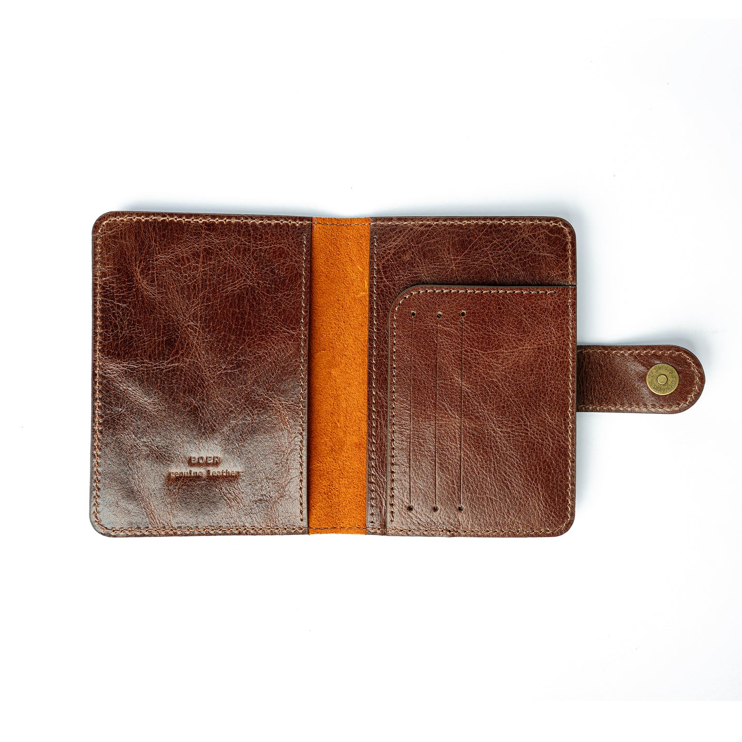 Passport Holder Brown ( Vegetable Tanning )